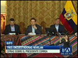 Tres encuestadoras revelan cifras sobre presidente Correa