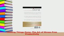 Read  Getting Things Done The Art of StressFree Productivity Ebook Free