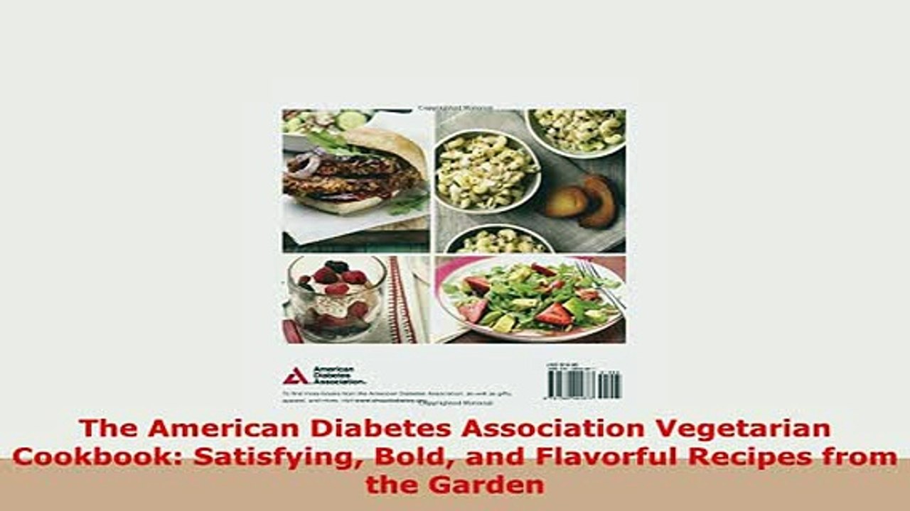 PDF  The American Diabetes Association Vegetarian Cookbook Satisfying Bold and Flavorful Read Online