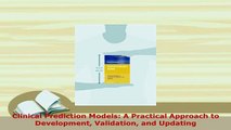 PDF  Clinical Prediction Models A Practical Approach to Development Validation and Updating Free Books