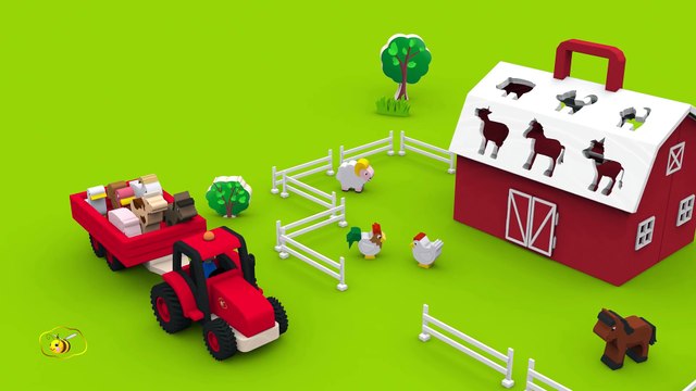 Farm animals video for children toddlers babies. Learn farm animals and their sounds in English.