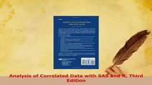 PDF  Analysis of Correlated Data with SAS and R Third Edition Read Online