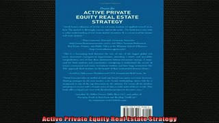 READ book  Active Private Equity Real Estate Strategy READ ONLINE