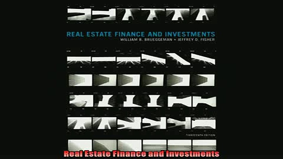 EBOOK ONLINE  Real Estate Finance and Investments READ ONLINE