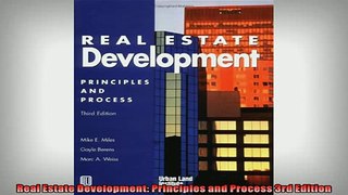 READ book  Real Estate Development Principles and Process 3rd Edition  BOOK ONLINE