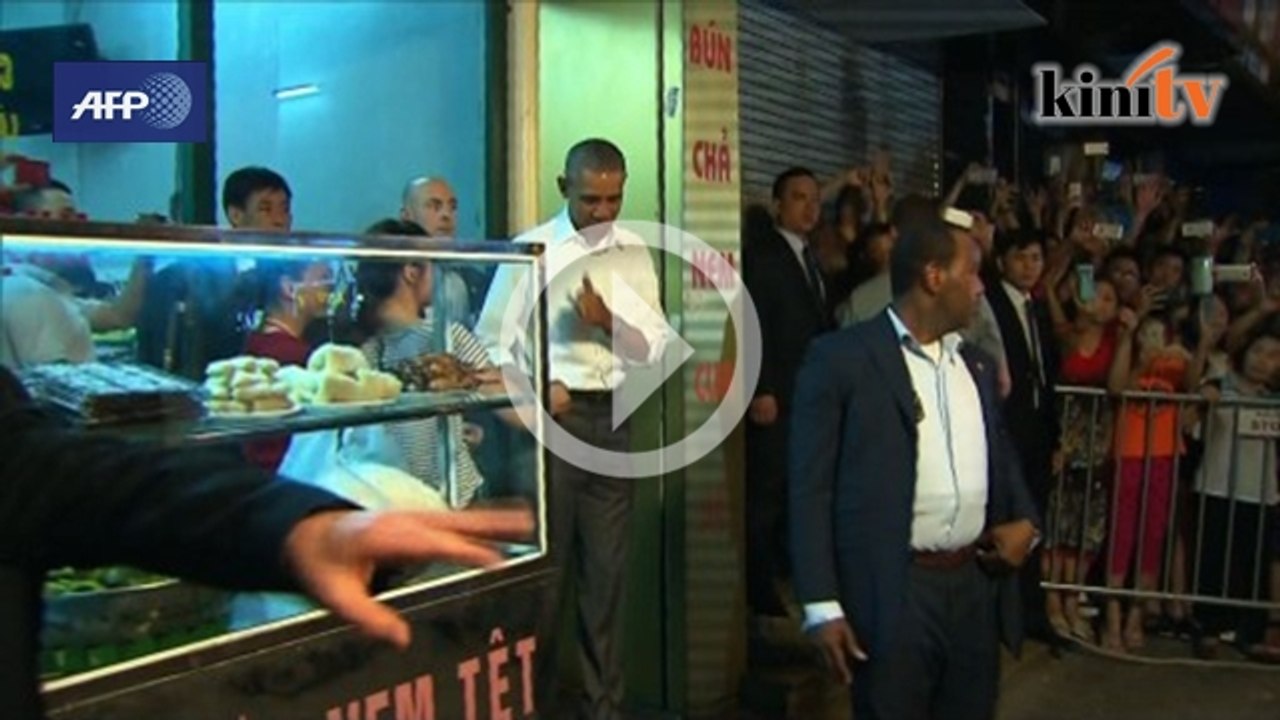 Ramai cuba serbu Obama makan malam