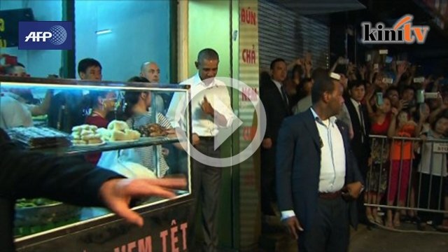 Ramai cuba serbu Obama makan malam