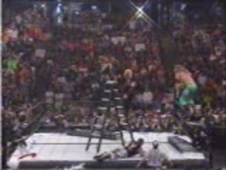 WWF - Edge Spears Jeff Hardy In Ladder Match