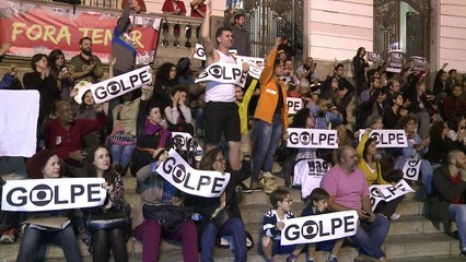 Protesto no Rio contra governo Temer