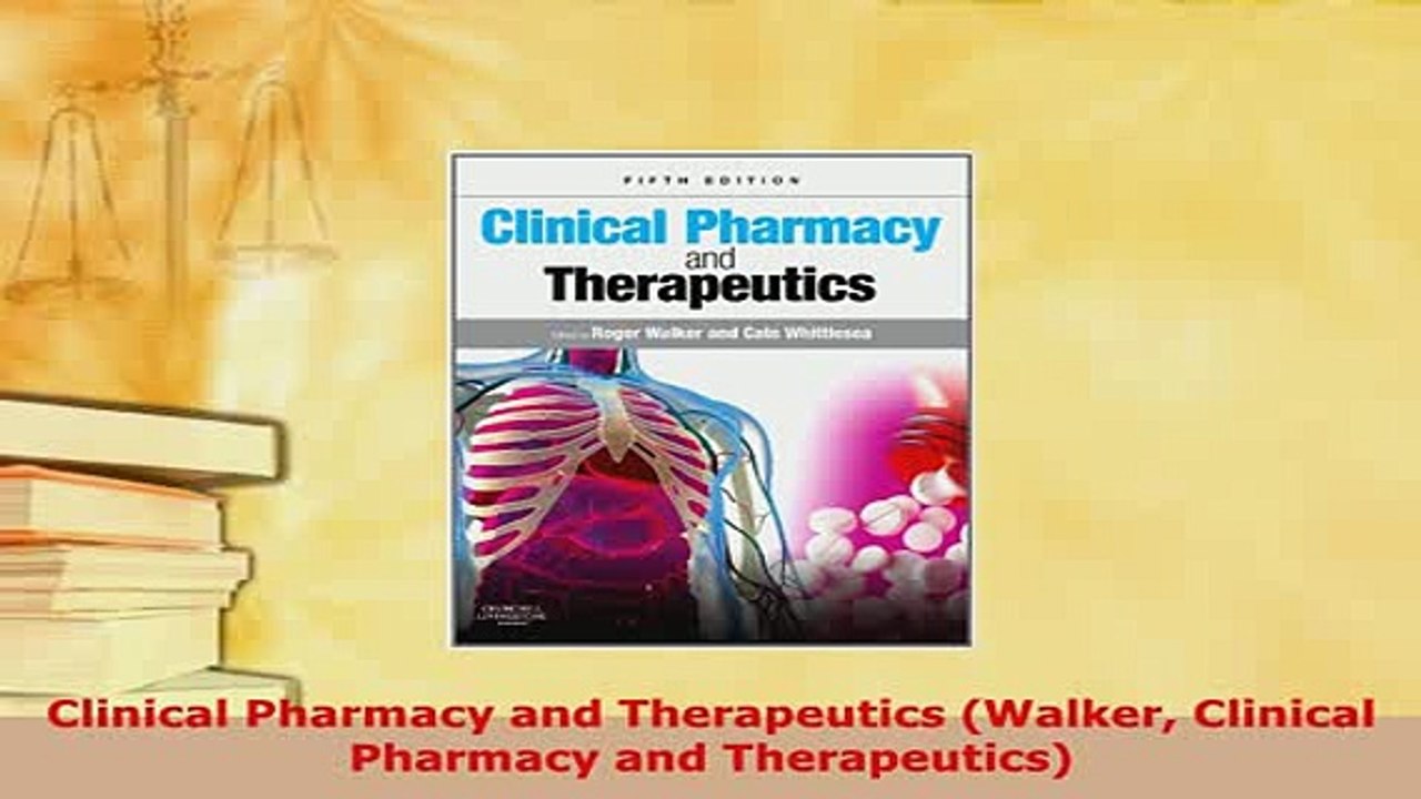 Download  Clinical Pharmacy and Therapeutics Walker Clinical Pharmacy and Therapeutics  EBook