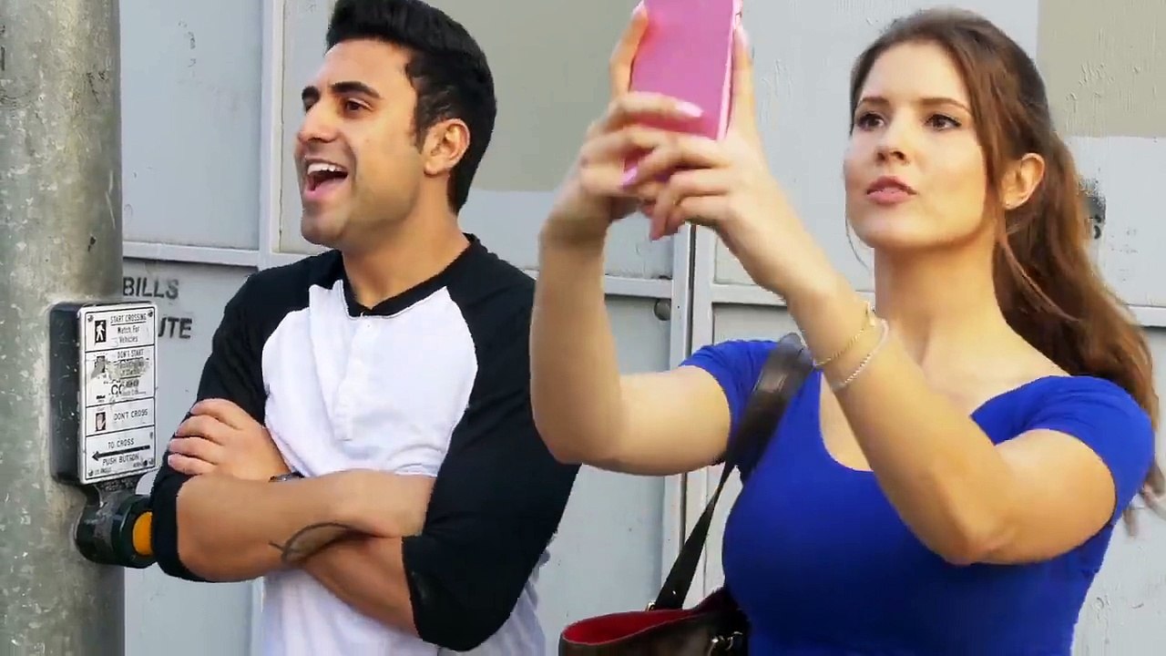 funny girl have relation with mobile