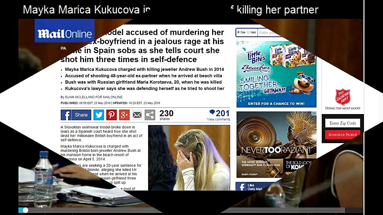 Slovakian model accused of murdering her British ex-boyfriend