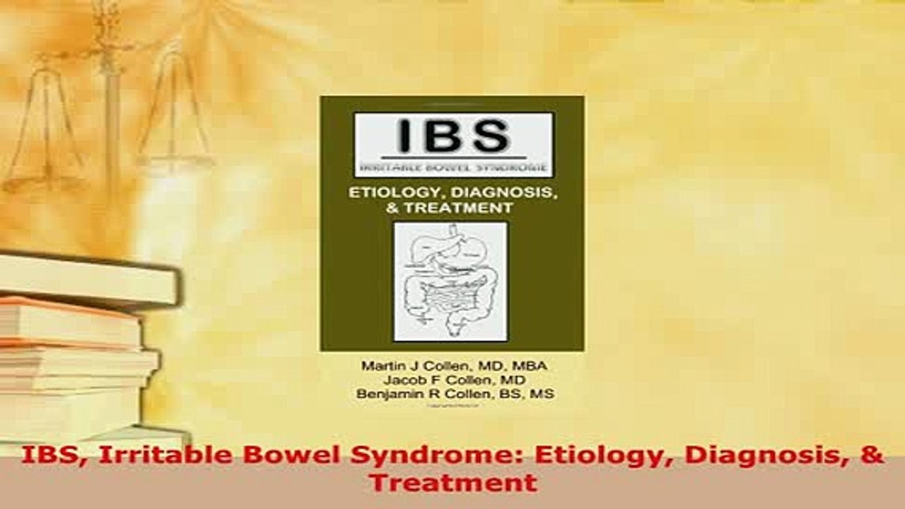 PDF  IBS Irritable Bowel Syndrome Etiology Diagnosis  Treatment Free Books
