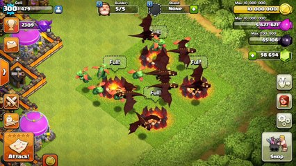 NOVA TROPA NO CLASH OF CLANS! BABY DRAGON EM AÇÃO!