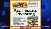 READ book  Complete Idiots Guide to Real Estate Investing 2E The Complete Idiots Guide  FREE BOOOK ONLINE