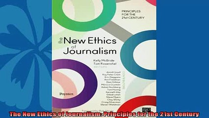 Free book  The New Ethics of Journalism Principles for the 21st Century