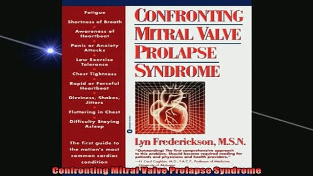 READ book Confronting Mitral Valve Prolapse Syndrome Full Free