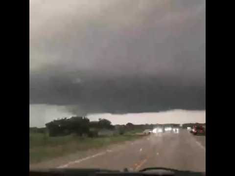 Tornado and Supercell Caught on Camera Near Woodward