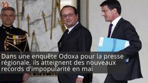 François Hollande et Manuel Valls : impopularité record