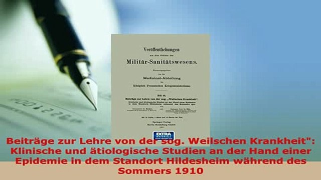 PDF Beiträge zur Lehre von der sog Weilschen Krankheit Klinische und ätiologische Studien an PDF Full Ebook