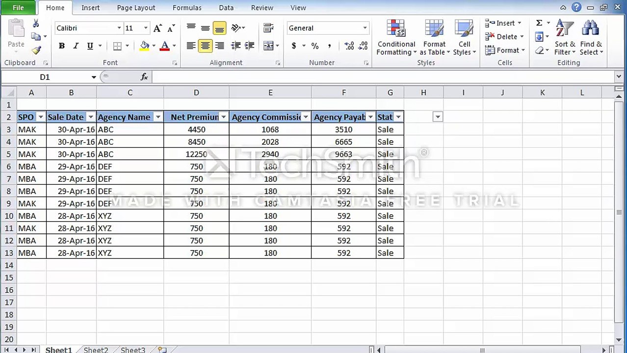 HOW TO USE SUBTOTAL FORMULA IN EXCEL