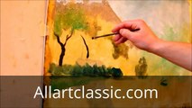 Painting Techniques - Pissarro oil painting reproduction