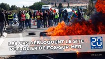 Intervention musclée des CRS sur le site pétrolier de Fos-sur-Mer