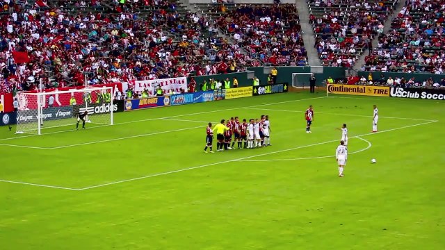 David Beckham Freekick 2010-10-03, LA Galaxy vs Chivas USA
