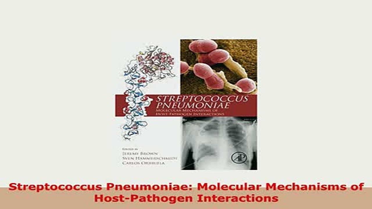 PDF  Streptococcus Pneumoniae Molecular Mechanisms of HostPathogen Interactions Ebook