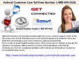 Hotmail Customer Care Toll Free Number 1-888-499-5526