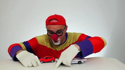 Çocuklar için eğlenceli film - Palyaço ve araba