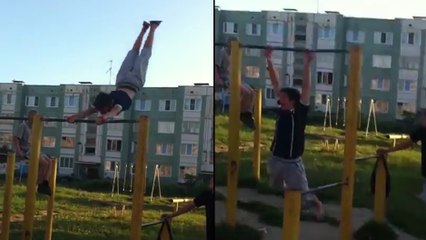 Comment se casser les deux bras d'un coup !