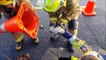 Sauvetage de bébés canards par des pompiers