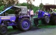 Pulling a Stuck Tractor Out With Another Tractor Goes Wrong