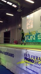Tiziana con il FreeBodyBoxe @Infit Convention Bergamo 2016