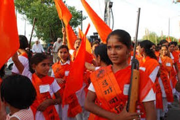 Indian militant organization Bajrang Dal organizes arms training to target Muslims