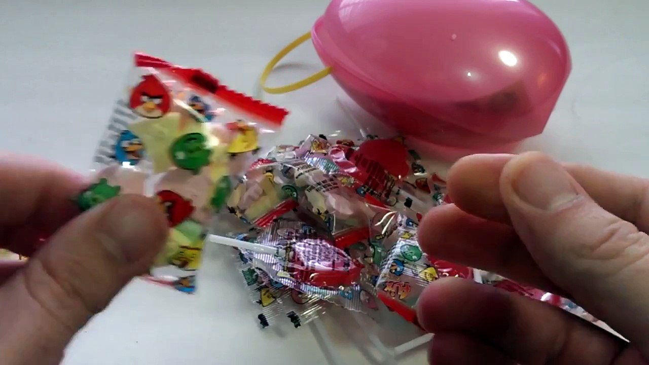 SURPRISE ANGRY BIRDS EGG CANDY FOR KIDS FUN VIDEO   Peppa pig Tv surprise eggs
