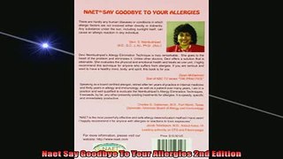 Free Full PDF Downlaod  Naet Say Goodbye To Your Allergies 2nd Edition Full Ebook Online Free