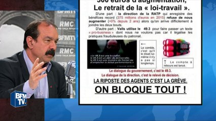Affiche CGT-RATP: "La situation est explosive, c'est une façon de l'illustrer", dit Martinez