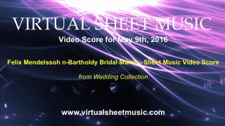 Felix Mendelssoh n-Bartholdy Bridal March - String Quartet Music Video Score