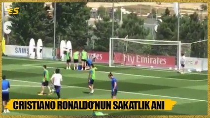 Cristiano Ronaldo'nun sakatlık anı