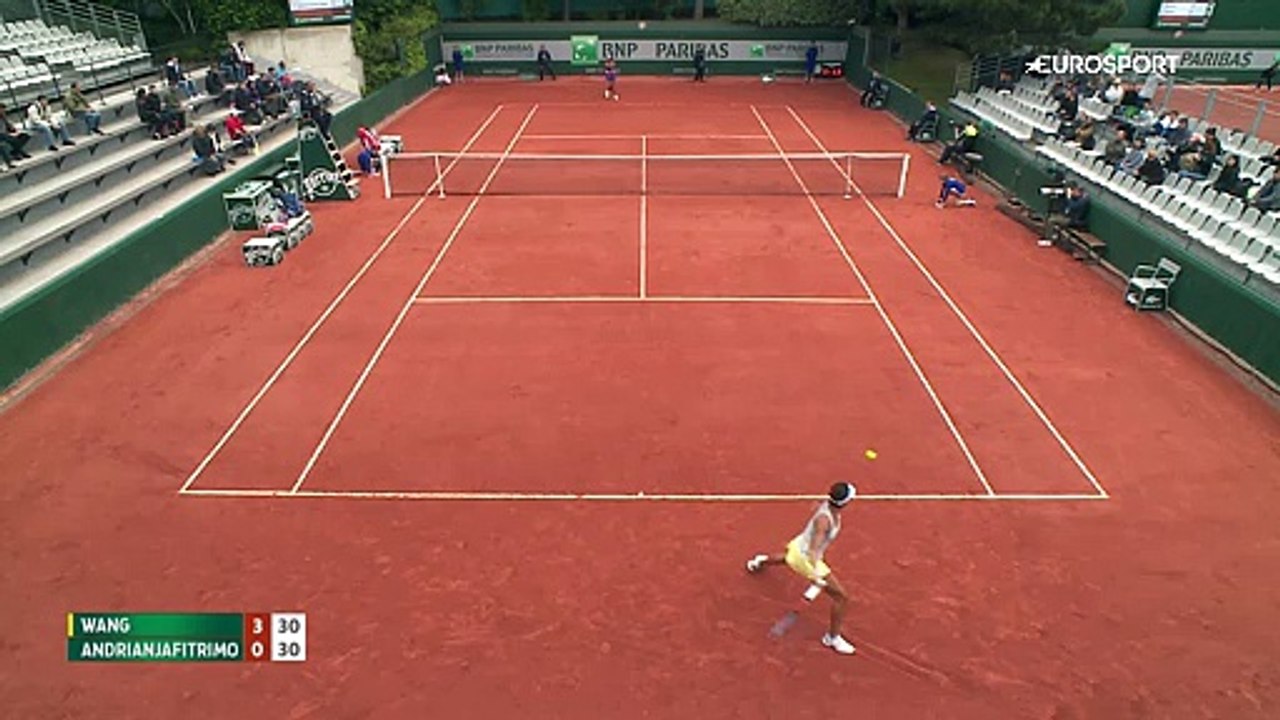 Roland Garros : Qiang Wang - Tessah Andrianjaftrimo (ÖZET)