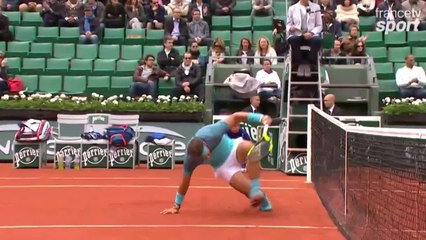 Même en glissade Nadal garde la maîtrise
