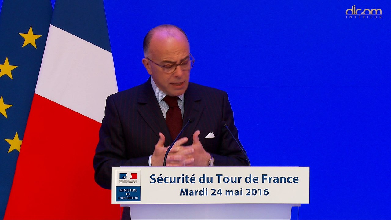 Présentation du dispositif de sécurité du Tour de France 2016