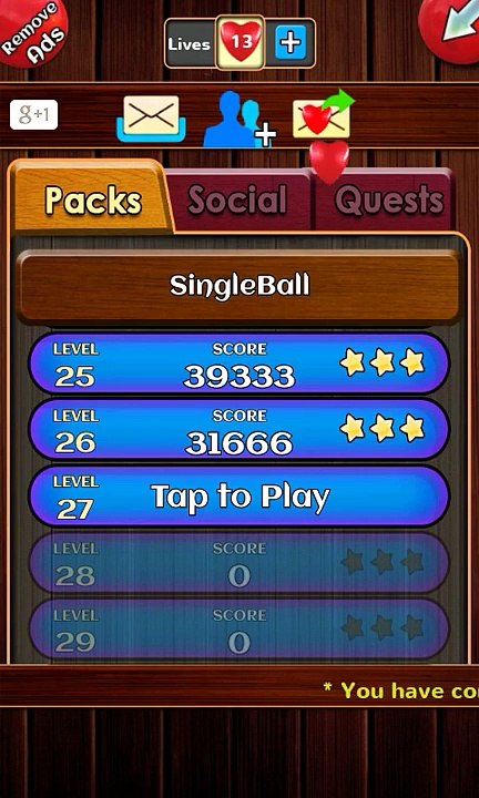 Unblock ball level 27 Within 7 Moves
