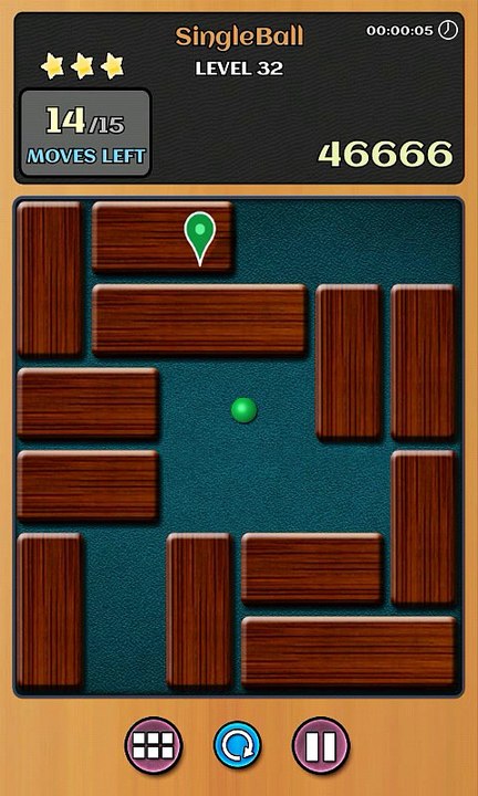 Unblock ball level 32 Within 7 Moves