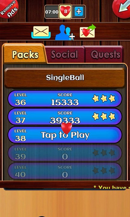 Unblock ball level 38 Within 4 Moves