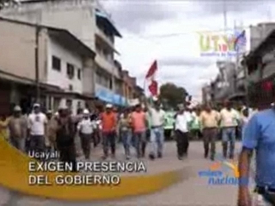 Exigen presencia del gobierno - Pucallpa