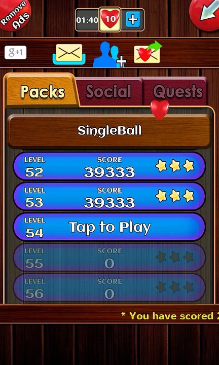 Unblock ball level 54