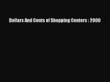Read Dollars And Cents of Shopping Centers : 2000 Ebook Free